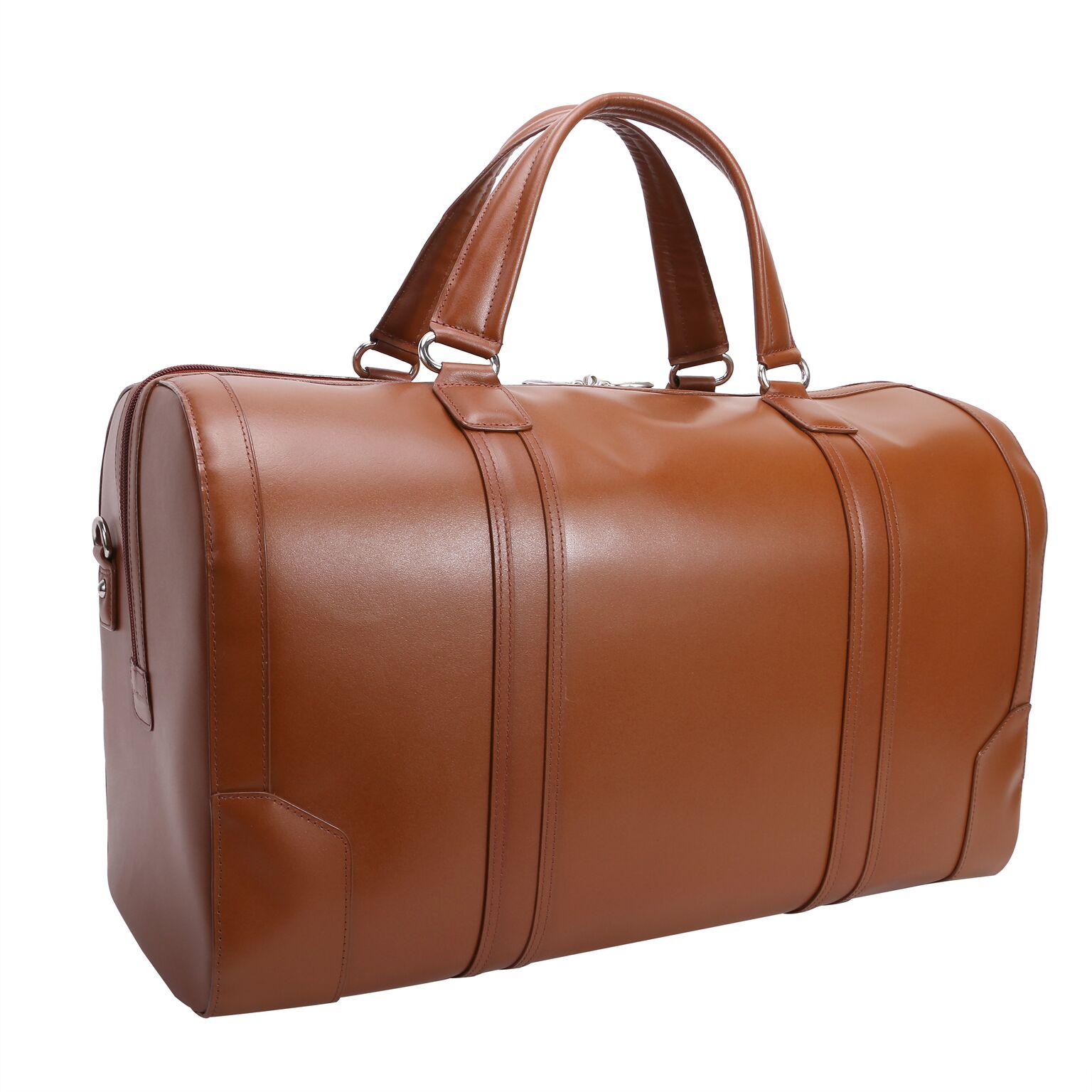 Picture of Mcklein 88194 20 in. Kinzie Carry-All Leather Duffel&#44; Brown