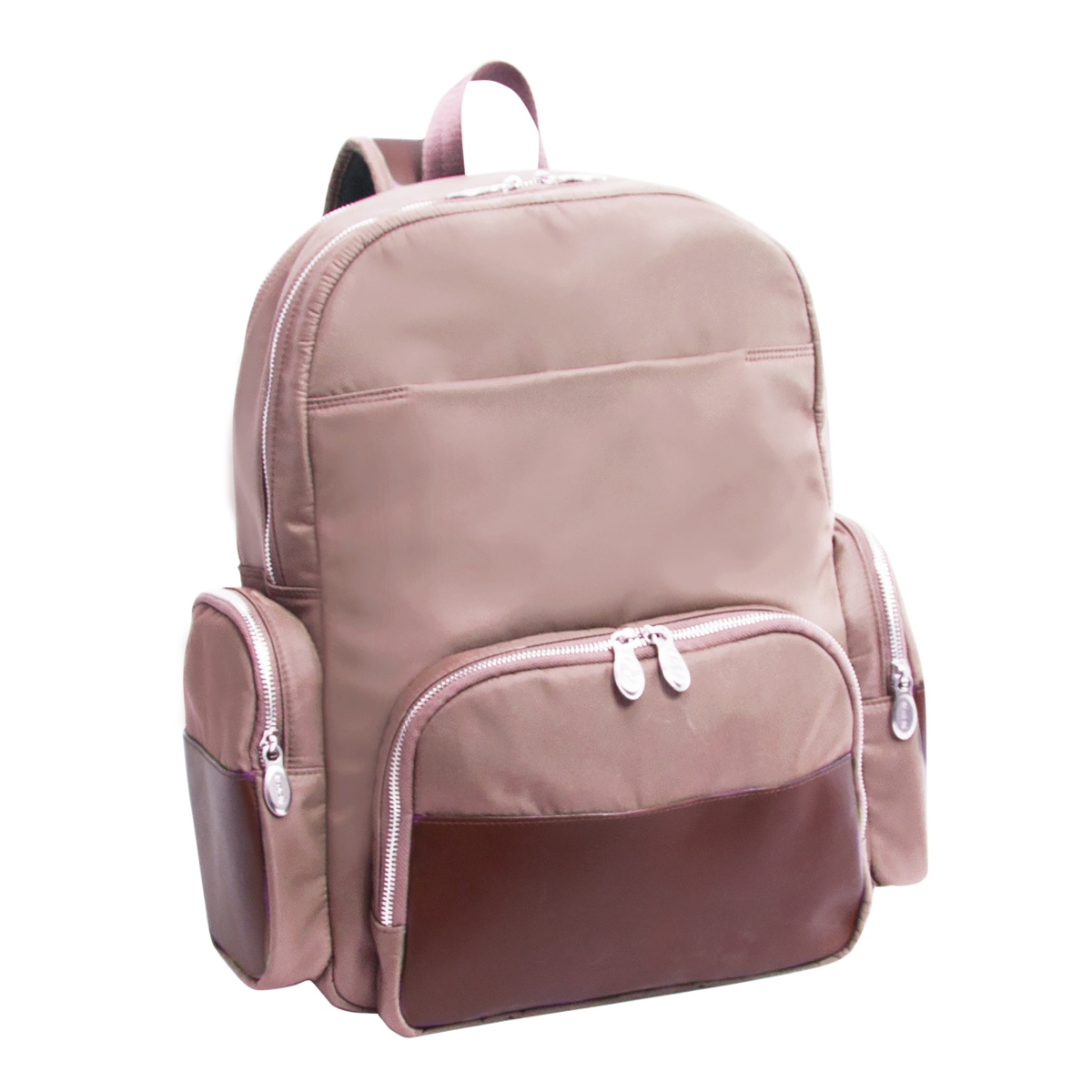 Picture of McKlein USA 18364 17 in. Cumberland Nylon Dual Compartment Laptop Backpack&#44; Khaki