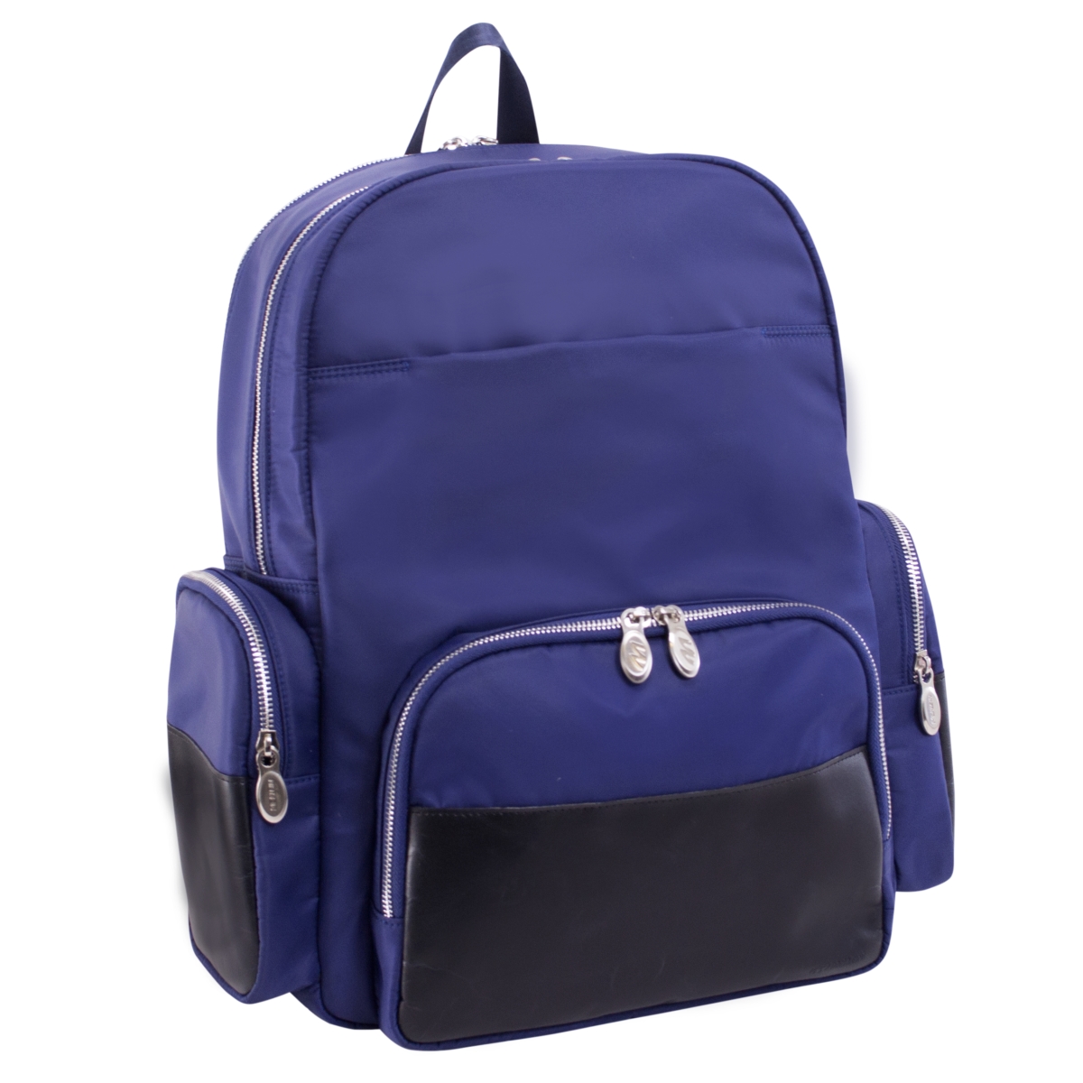 17 in. Cumberland Nylon Dual Compartment Laptop Backpack, Navy