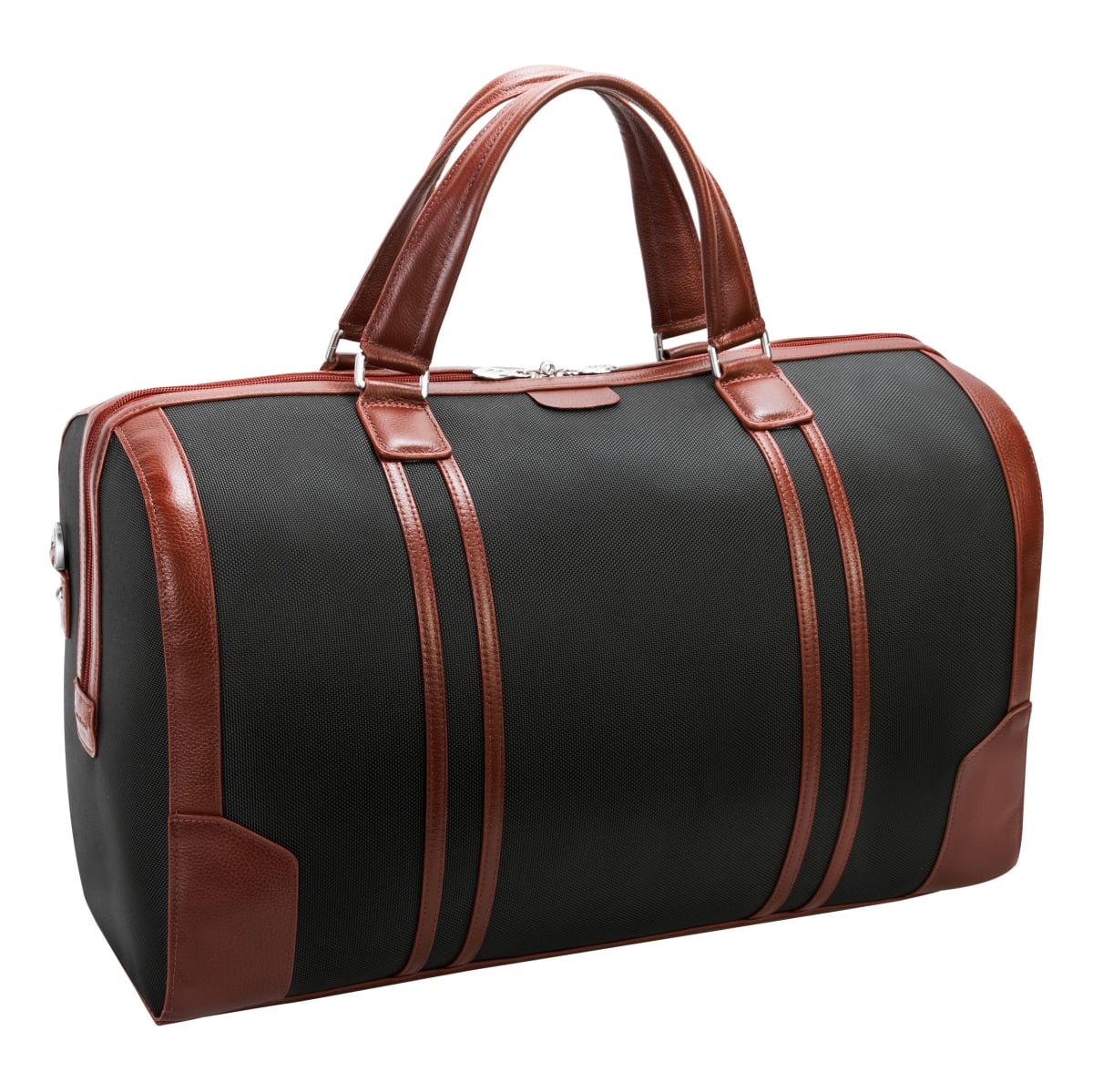 McKlein USA  U Series Kinzie Nylon Two-Tone Tablet Carry-All Duffel Bag - Black - 20 in.
