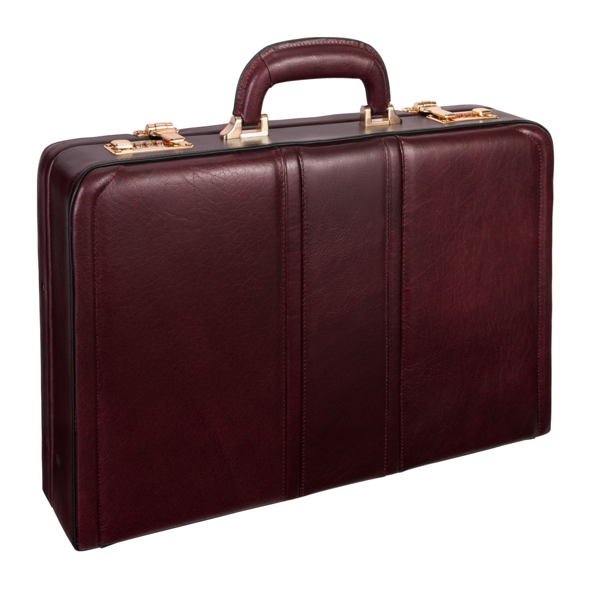 Picture of Mcklein USA 80436 3.5 in. Daley Leather Attach Briefcase&#44; Burgundy - V Series
