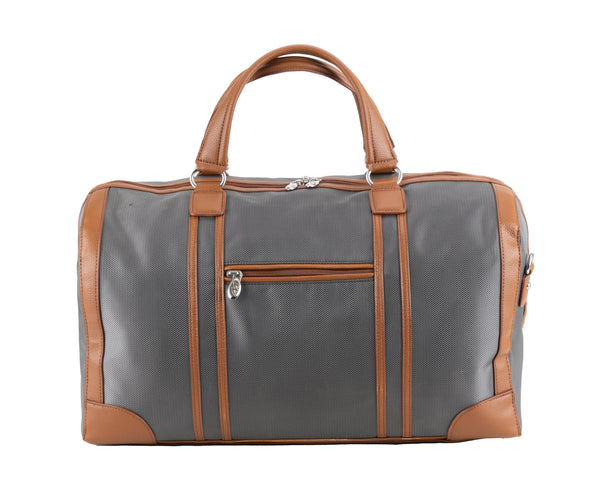 20.5 in. U-Series Webster Nylon Two-Tone Overnight Carry-All Tablet Duffel, Brown