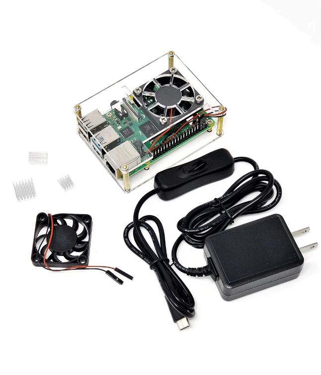 Acrylic Case for Raspberry Pi 4 with USB-C Power