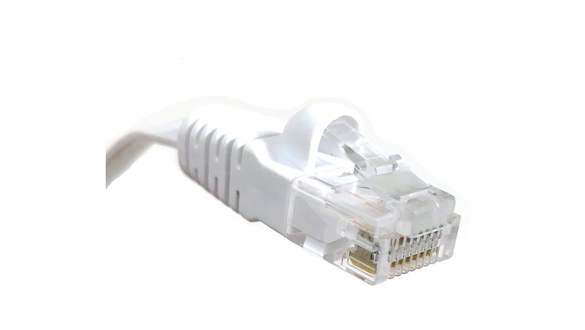 100 ft Category 6 UTP RJ45 Flat Patch Cable White