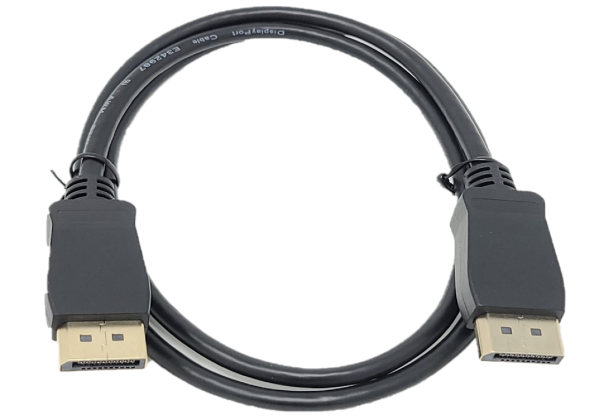 3 ft. VESA Certified Displayport 1.4 Cable with Latch, Black