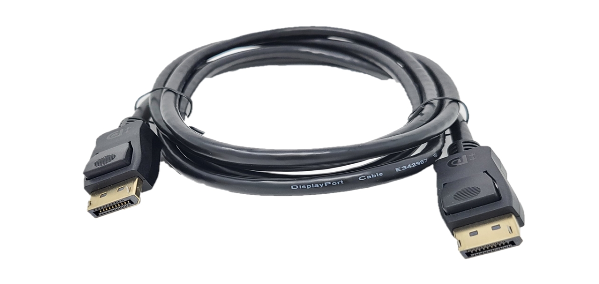6 ft. VESA Certified Displayport 1.4 Cable with Latch, Black