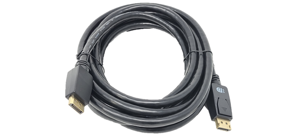 15 ft. VESA Certified Displayport 1.4 Cable with Latch, Black