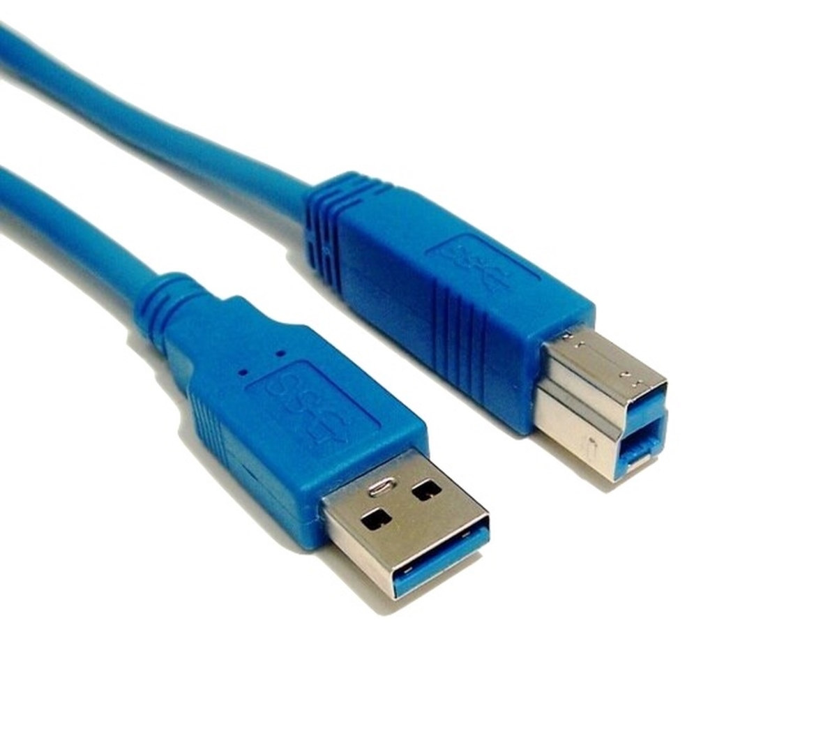 6 ft. USB 3.0 A Male B Male Cable, Blue