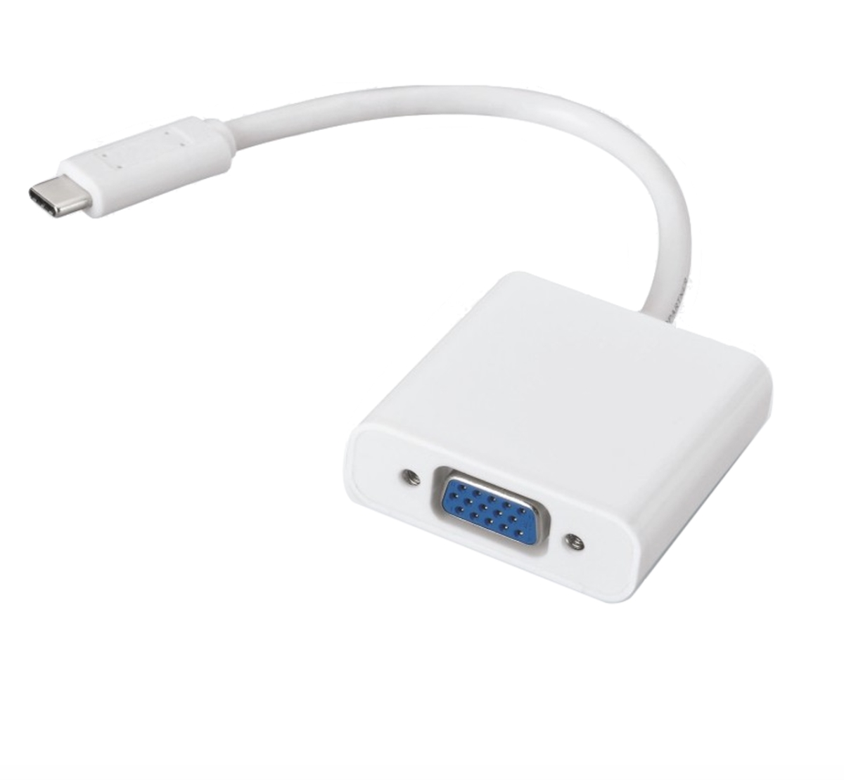 USB31-VGA-9 9 in. USB Type-C Male To VGA Female Adapter, White
