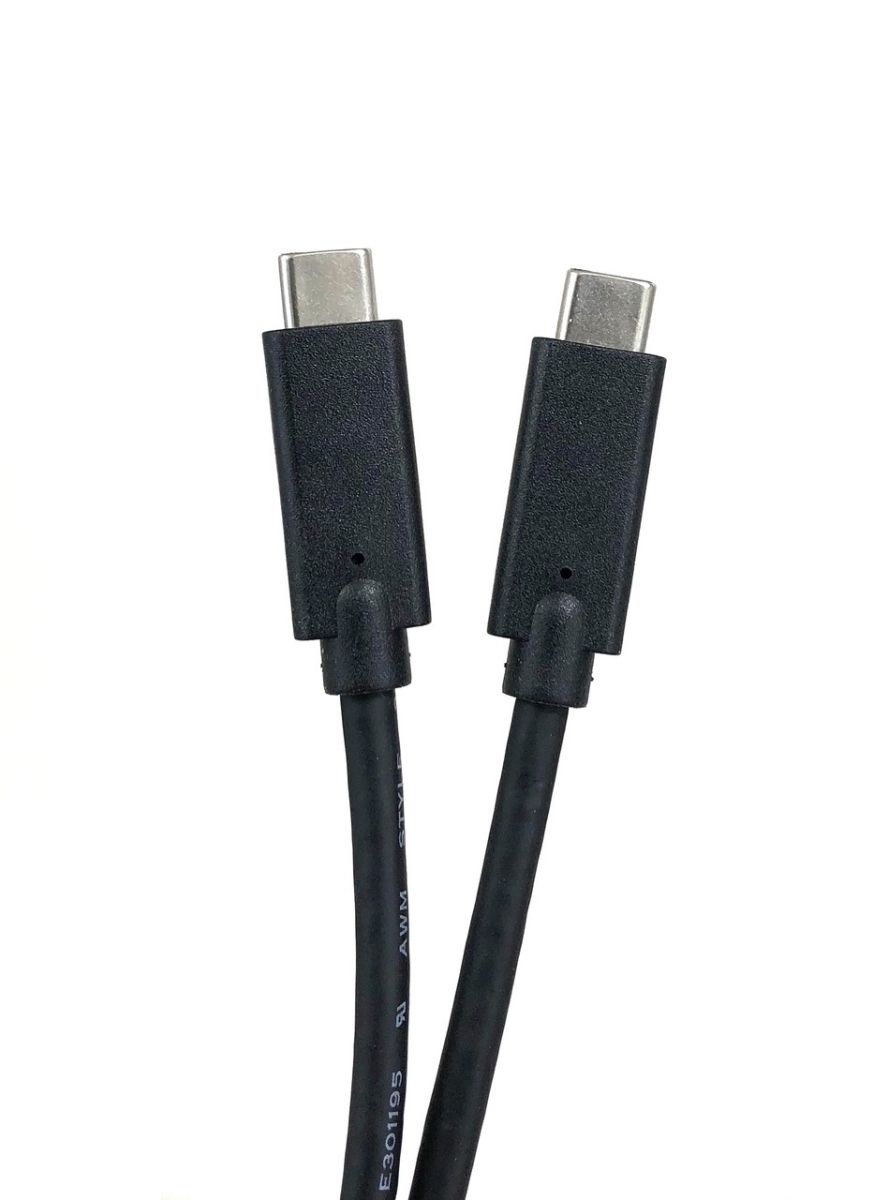 Picture of Micro Connectors E07-316CMM-2M 6.56 ft. 5A USB 3.1 Gen 2 Type-C Male To Male Cable with E-Marker, Black