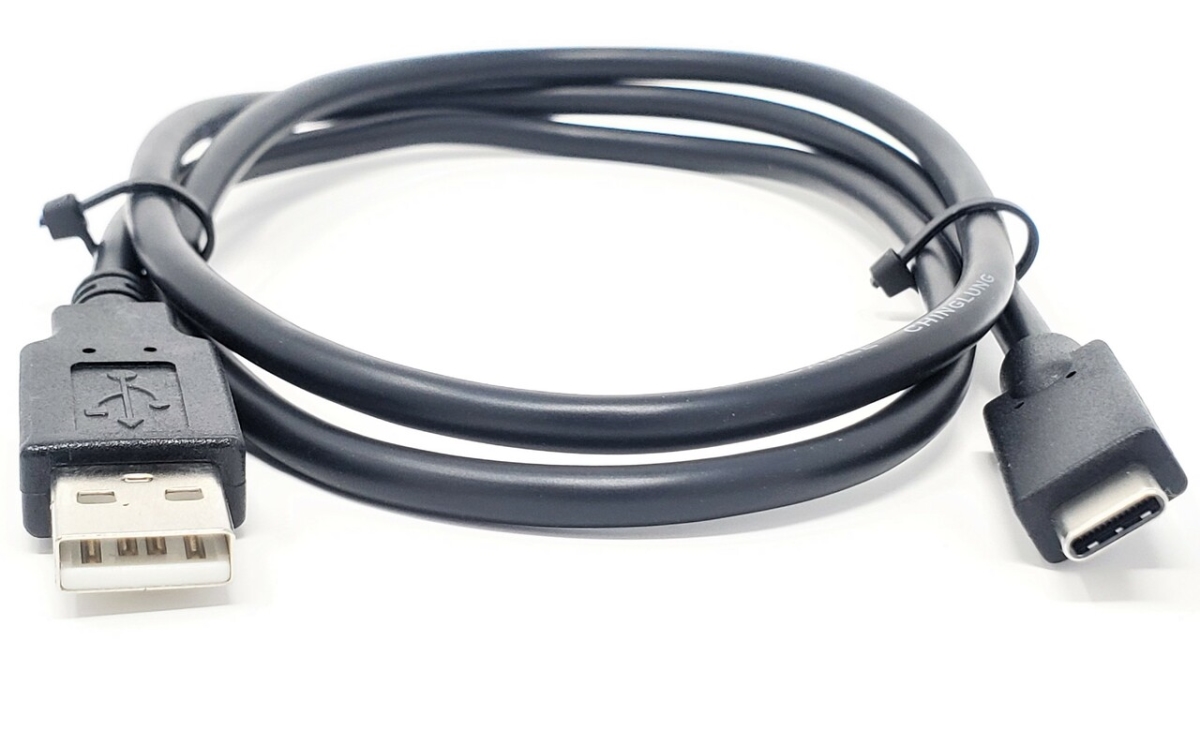 E07-318C2A-1M 6.28 ft. USB 2.0 Type-C Male To A Male Cable, Black