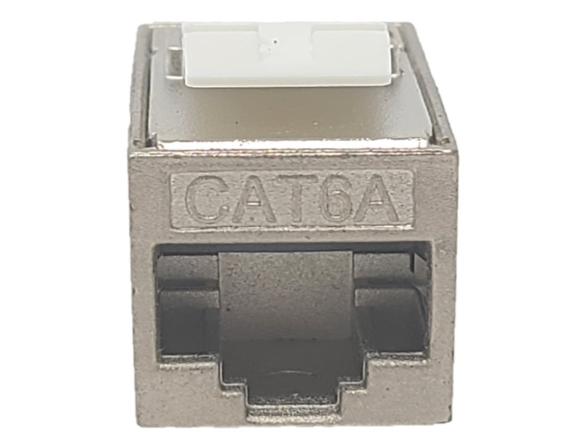 Cat 6A Shielded RJ45 Inline Keystone Coupler, Pack of 5