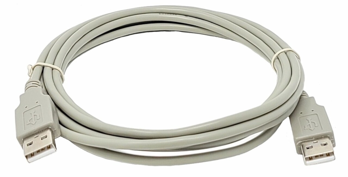 USB 2.0 Cable - Type A Male USB - Type A Male USB - 10ft - Beige