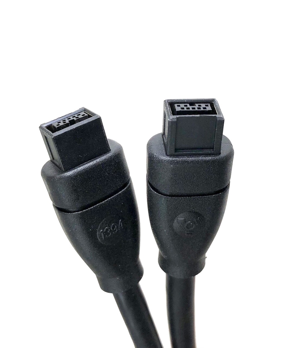 Picture of Micro Connectors E07-245 15 ft. FireWire IEEE 1394B 9P-9P Cable, Black