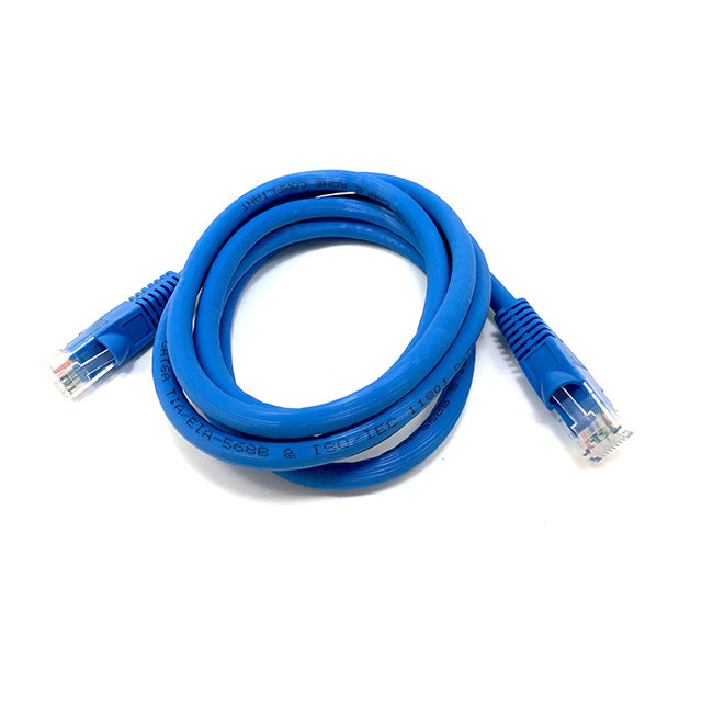 7 ft. CAT 6A UTP Molded Patch Cable, Blue