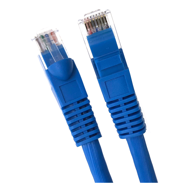 E09-014BL 14 ft. CAT 6A UTP Molded Patch Cable, Blue