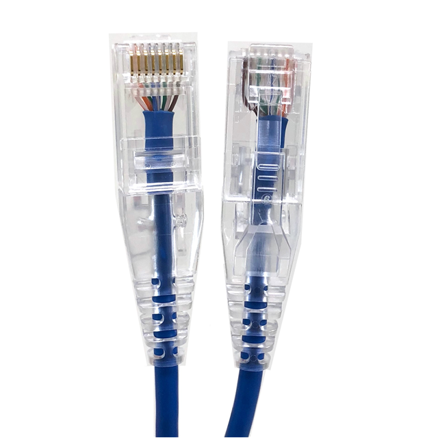 E09-010BL 10 ft. CAT 6A UTP Molded Patch Cable, Blue
