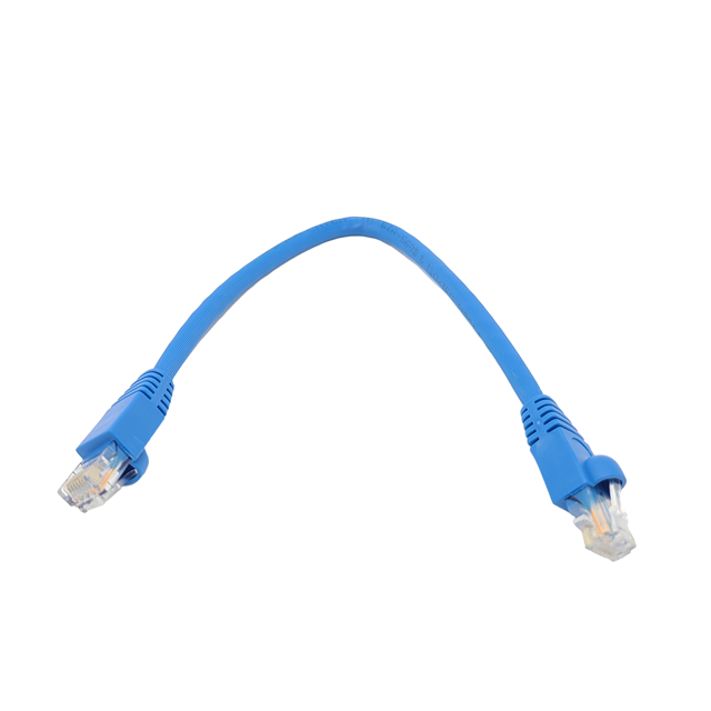 E09-001BL 1 ft. CAT 6A UTP Molded Patch Cable, Blue