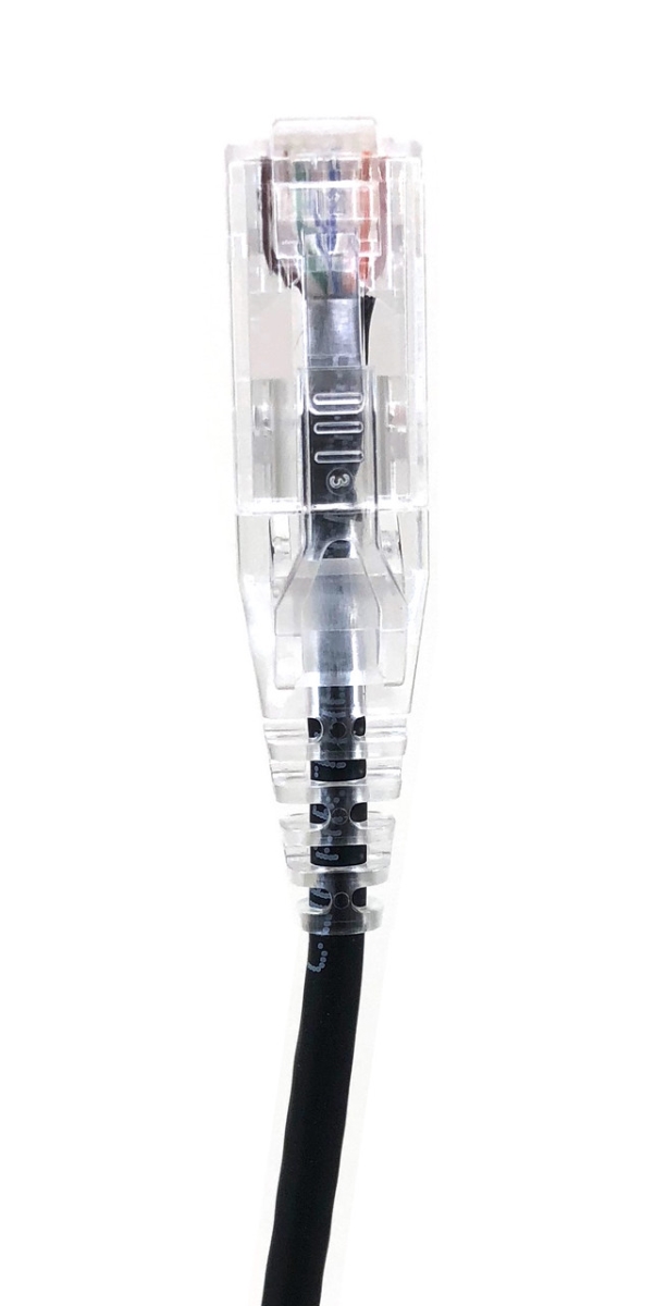 3 ft. Slim 28AWG CAT 6A UTP Patch Cable, Black