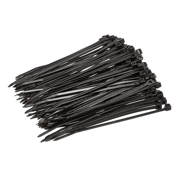 MSC-204B-5P 8 in. Cable Zip Tie - 40 lbs Multi-Purpose Self-Locking - Black - Pack of 500