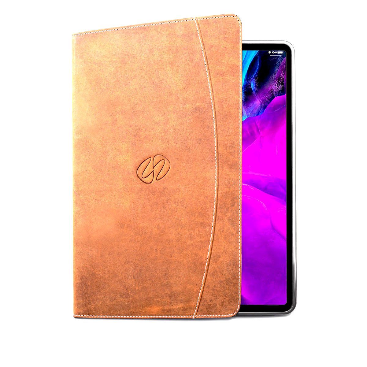 LG2-11FL-VN 11 in. Premium Leather 2nd Generation Ipad Pro Folio Case - Vintage