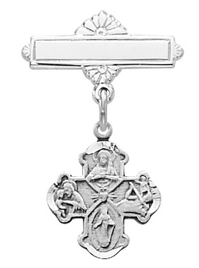 Sterling 4-Way Baby Pin