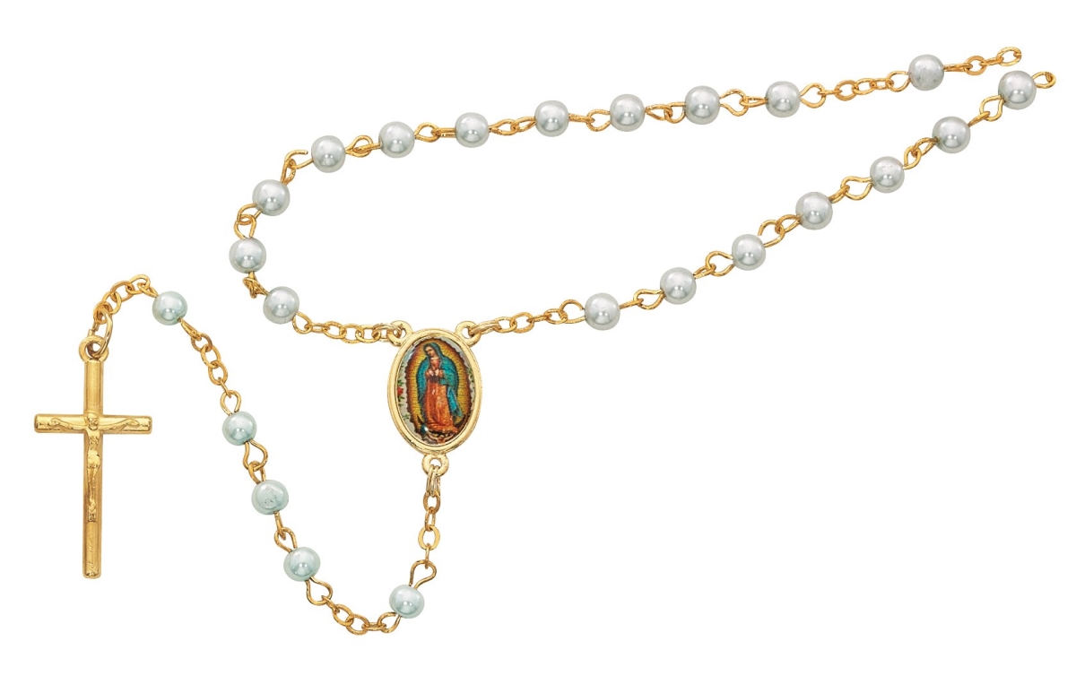 Picture of McVan 760-123 Guadalupe Box & Blue Rosary with Decal