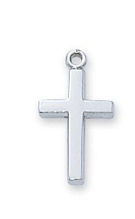 Picture of McVan L6099B 0.6 x 0.32 x 0.06 in. Sterling Silver Cross on Baby Chain