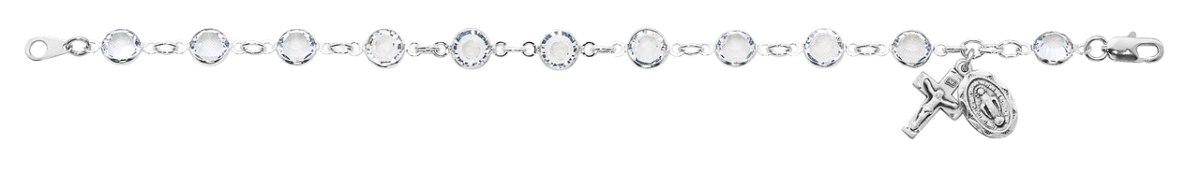 Picture of McVan BR195 7.5 in. Crystal Bracelet - Clear