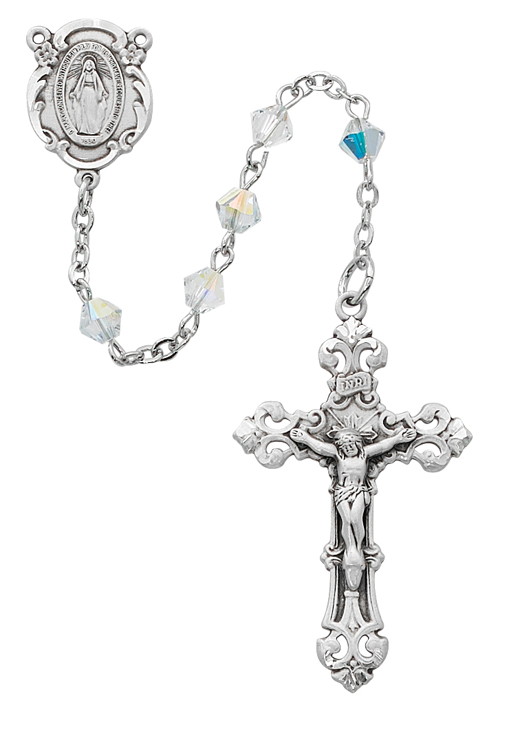 R549LF 5 mm Crystal Swarovski Bead Rosary
