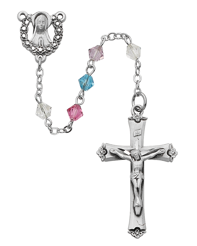 5 mm Multi Swarovski Bead Rosary