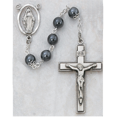 7 mm Imitation Hematite Rosary