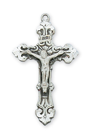 L5020 1.12 x 0.65 x 0.1 in. Sterling Silver Crucifix Pendant