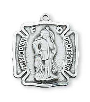 Picture of McVan L424 Sterling Silver St. Florian Pendant