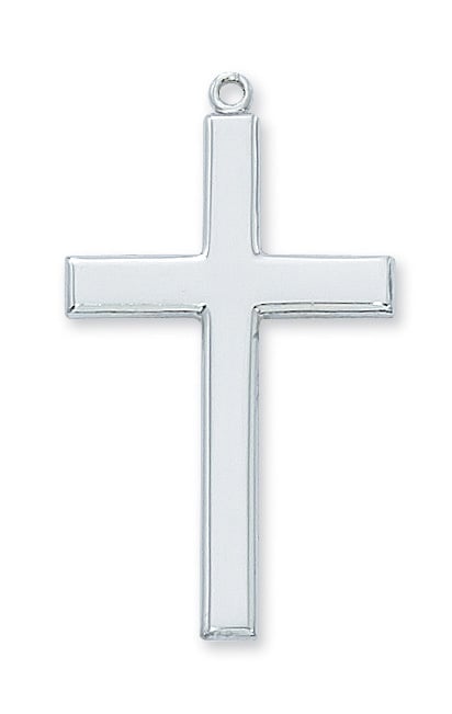 1.52 x 0.86 x 0.6 in. Sterling Silver Cross Pendant