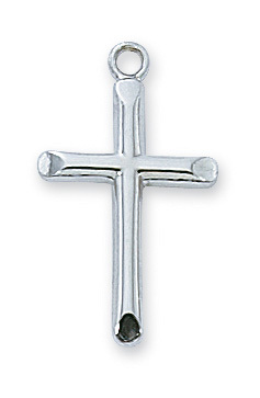 0.83 x 0.47 x 0.7 in. Sterling Silver Cross Pendant