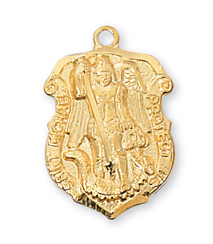 Picture of McVan J425 Gold over Sterling St. Michael Pendant