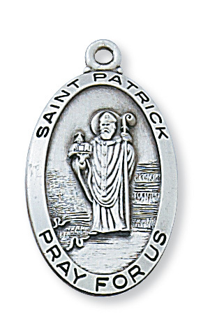 L550PT 1.19 x 0.65 x 0.7 in. Sterling Silver St. Patrick Pendant