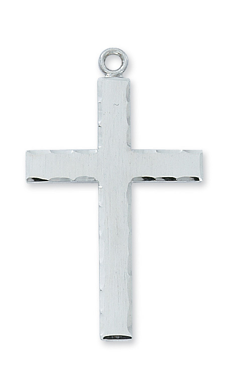 1.7 x 1.01 x 0.5 in. Sterling Silver Lords Prayer Cross Pendant