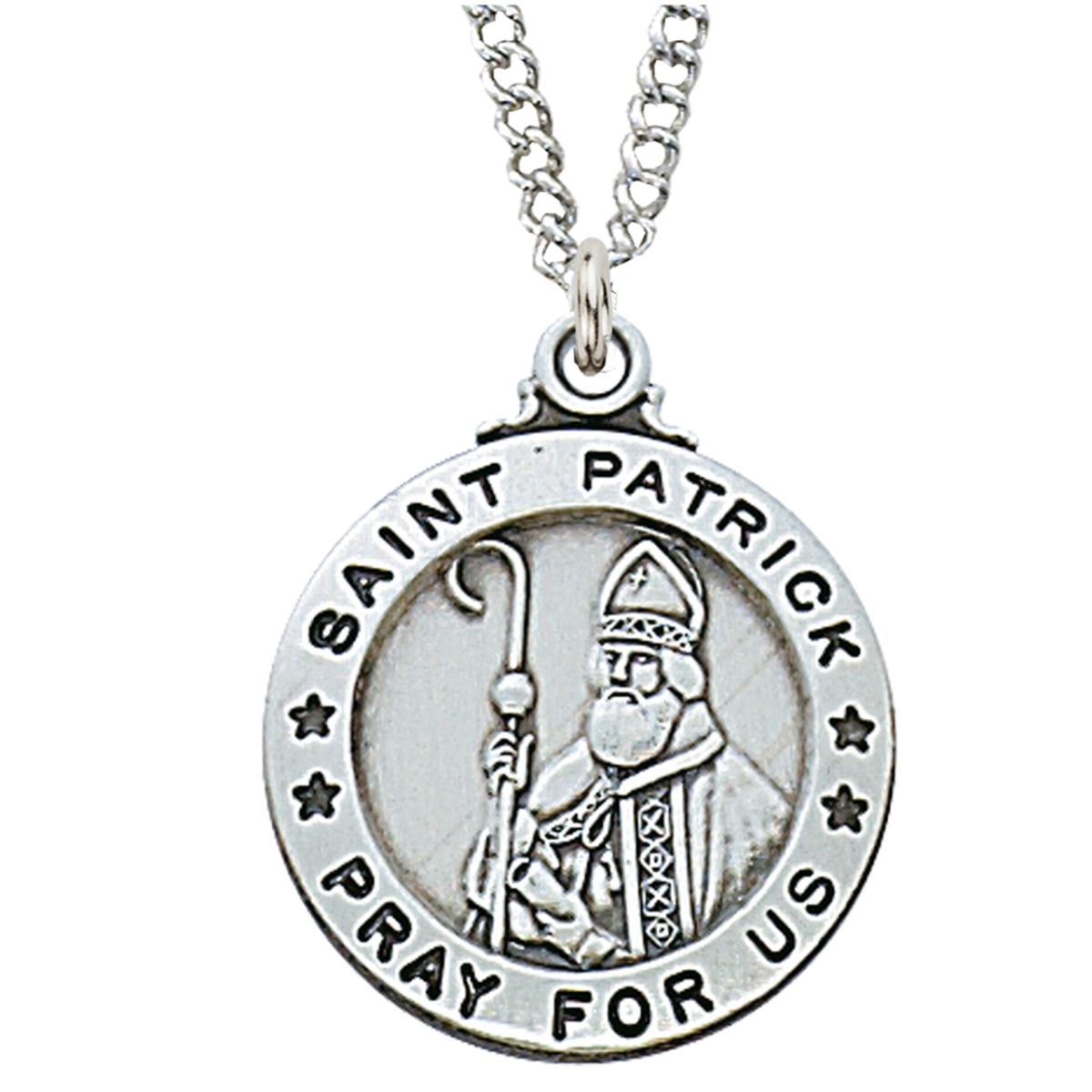 L600PT 0.95 x 0.79 x 0.6 in. Sterling Silver St. Patrick Pendant