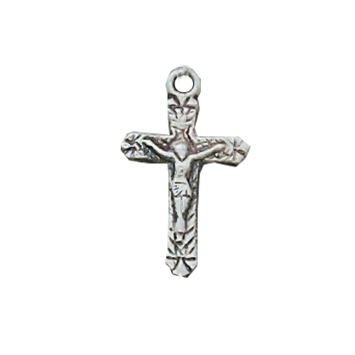 0.64 x 0.37 x 0.6 in. Sterling Silver Crucifix Pendant