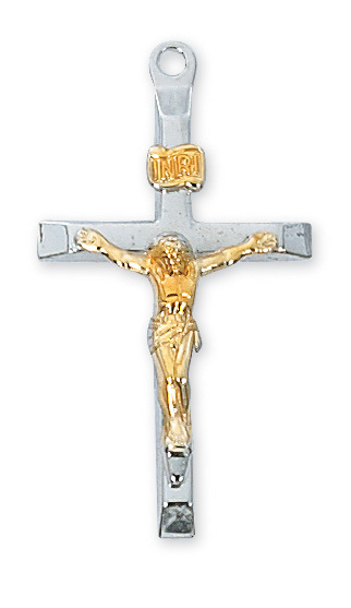 1.32 x .72 x 0.7 in. Sterling Silver Crucifix Pendant