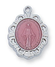 0.55 x 0.4 x 0.6 in. Sterling Silver Miraculous Pendant