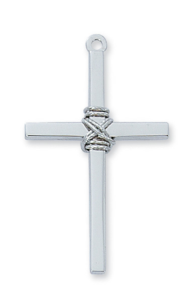 1.39 x 0.82 x 0.16 in. Sterling Silver Cross Pendant