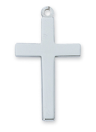 1.1 x .62 x 0.7 in. Sterling Silver Cross Pendant