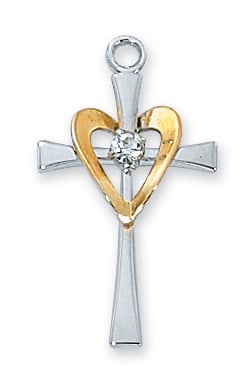 0.94 x 0.52 x 0.12 in. Sterling Silver Cross Pendant