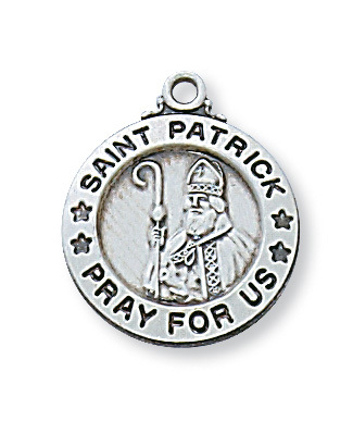 L700PT 0.75 x 0.63 x 0.6 in. Sterling Silver St. Patrick Pendant