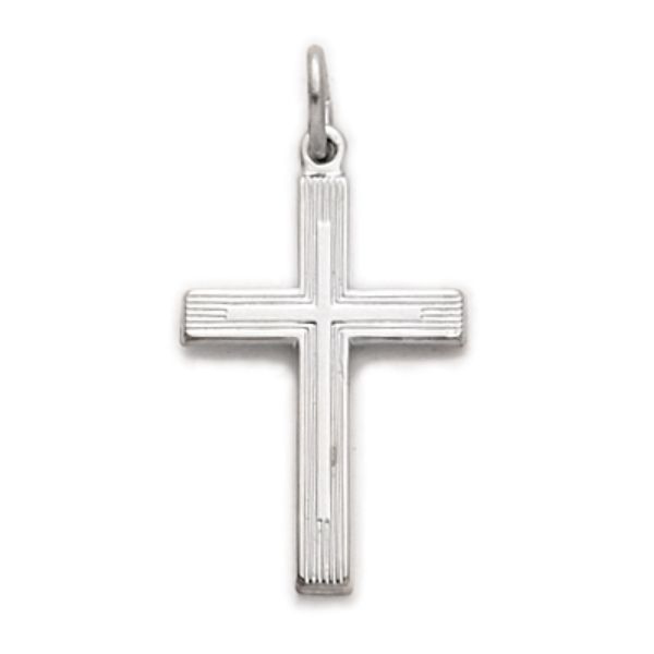 18 in. Chain Sterling Silver Cross Boxed