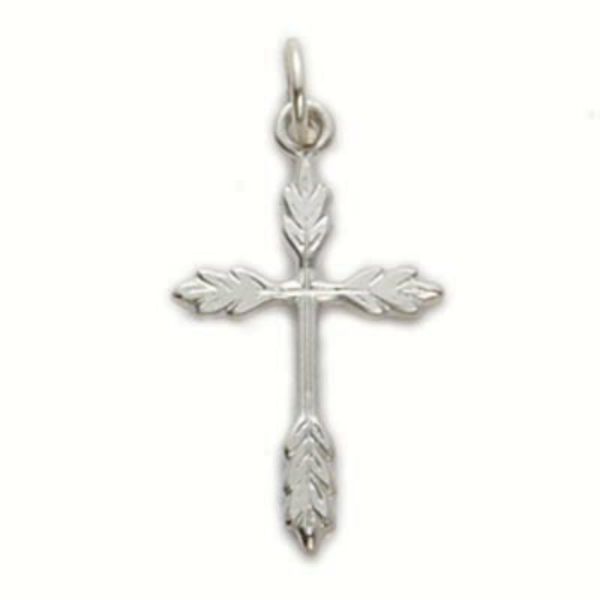18 in. Chain Sterling Silver Wheat Cross Boxed