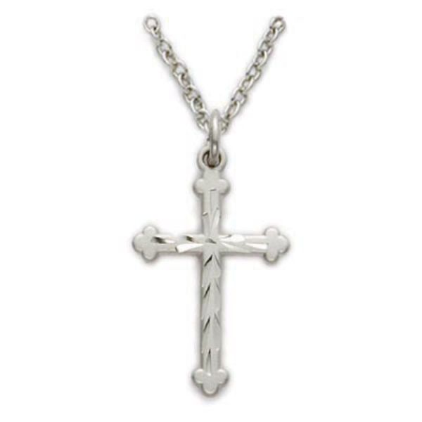 18 in. Chain Sterling Silver Cross Boxed